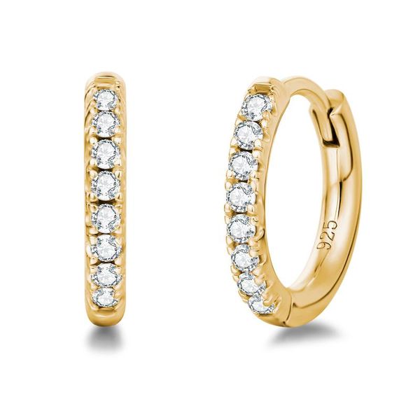 

designer jewelry earrings cubic zirconia hoop earings gift for women, Golden;silver