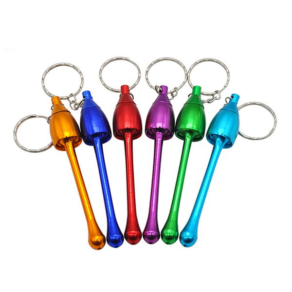 Tubulação de fumo de metal Chaveiro Pingente Creative Cogumelo Tubos de Tobacco Mini Cigarro Utensílio Acessórios Keyring