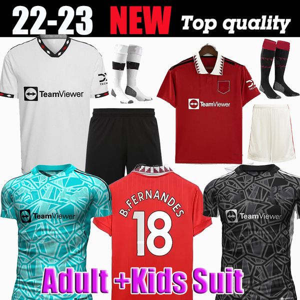 

21 22 23 player fsan manss utds soccer jerseys sancho rashford mans shaw pogba 2022 2023 manchester football shirts fans martial b. fernande, Black;yellow