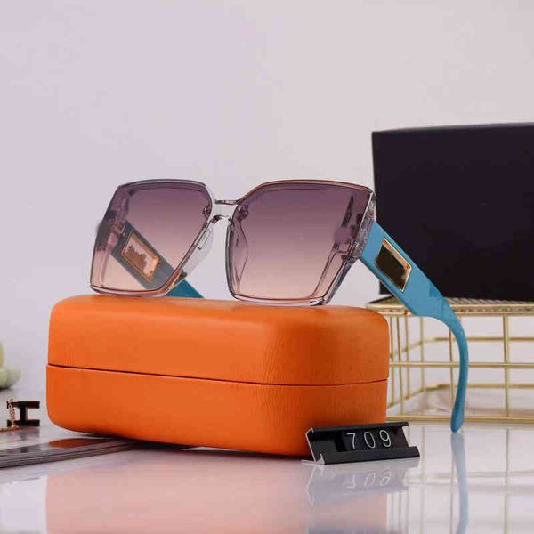 

sunglasses new 2022 women's large frame uv proof korean online popular street pography personality trend, White;black