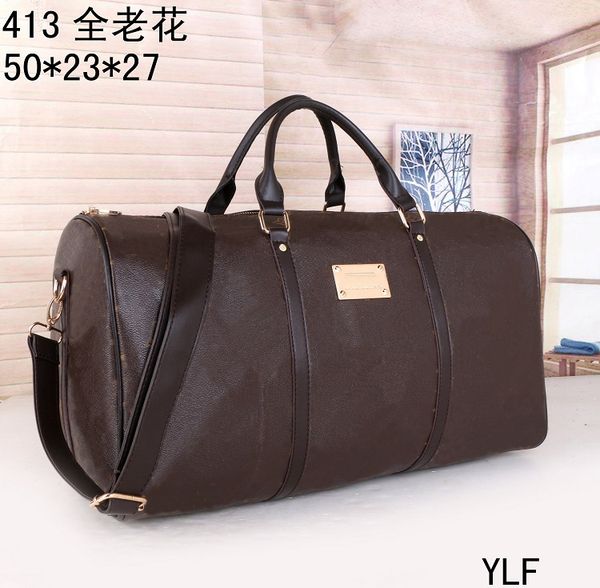 

54cm large capacity women travel bags 2022sale quality men shoulder duffel bags luggage bottom rivets with lock head