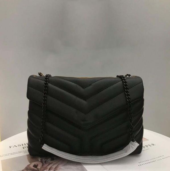 

5a ladies loulou bag full leather real leather messenger crossbody chain shoulder bag womens purse key card purse tote