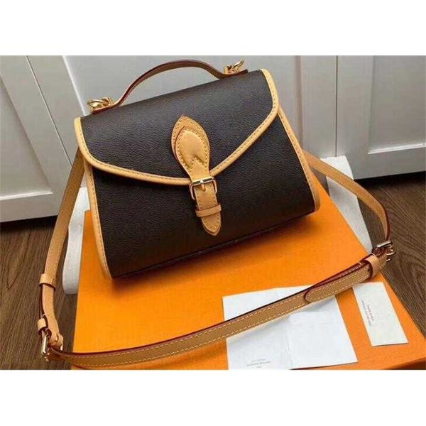 

bags luxury design m44919 23.5cm ivy momogran canvas shoulder bag,with dust