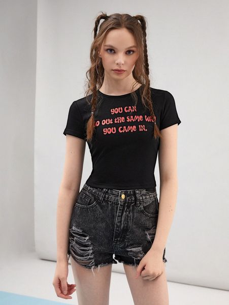 

x davelikestoarty ribbed knit slogan graphic tie backless crop y9mr#, White