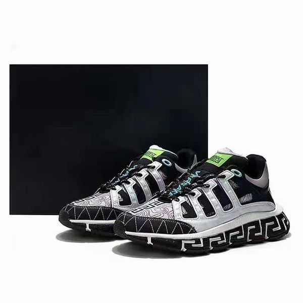 

italy trigreca sneakers 4.0 casual shoes barocco printing green black white print gold gum silver grey fashion original men women track trai