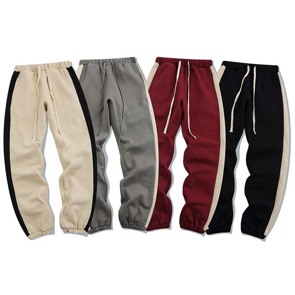 

designer men reflective pants luminous pant male casual sweatpants women fitness workout mens clothes man trouser joggers track loose trouse, Black