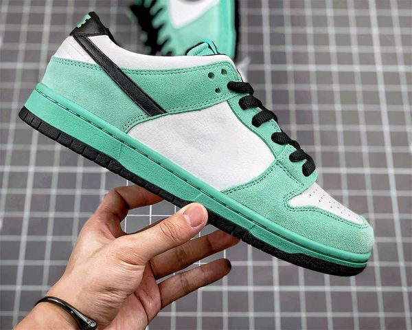 

dk low pro sea crystal skateboard shoes green glow black-summt white casual runner outdoor trainers sneakers sports come with