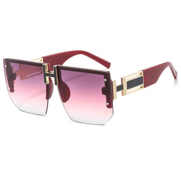 

new square rock style sunglass fashion street pgraphy modern personality sunglass women 6970, White;black