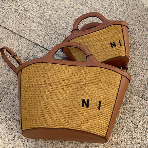 

women bag vegetable basket handbag purse fashion hollow out weaving letter printing crossbody purse bags