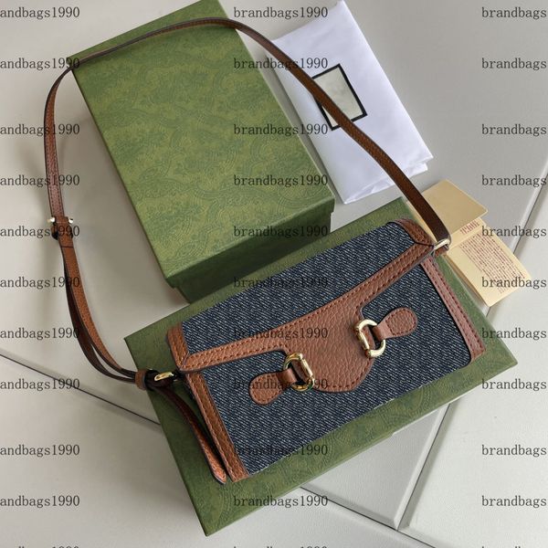 Sacos de noite de designer clássico Bolsa de cavalo 1955 Bolsa de couro genuíno Bolsa de câmera Moda feminina Bolsa feminina de alta qualidade por atacado