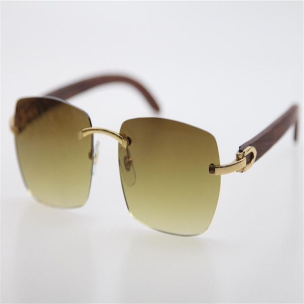 

whole new peacock wood rimless sunglasses 8100905 gold wood full frame glasses fashion lenses247b, White;black