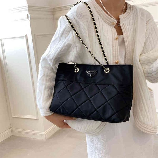 

tote women's autumn new fashion single messenger lingge chain purses outlet online
