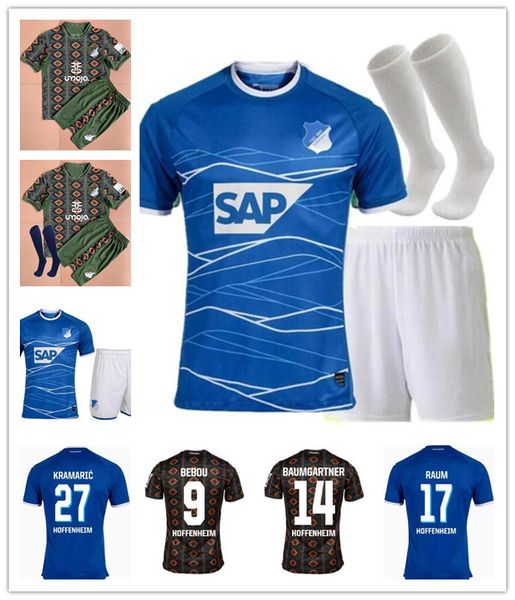 

hoffenheim soccer jerseys home blue 22 23 africa kit football shirts special edition 2022 2023 bruun larsen bebou dabbur kramaric georginio, Black;yellow