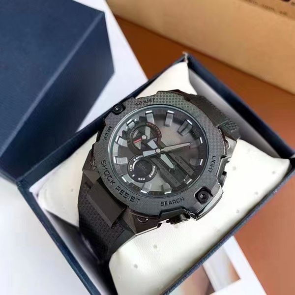 

luxury men's quartz stainless steel strap designer watch multifunctional sport montre de luxe, Slivery;brown