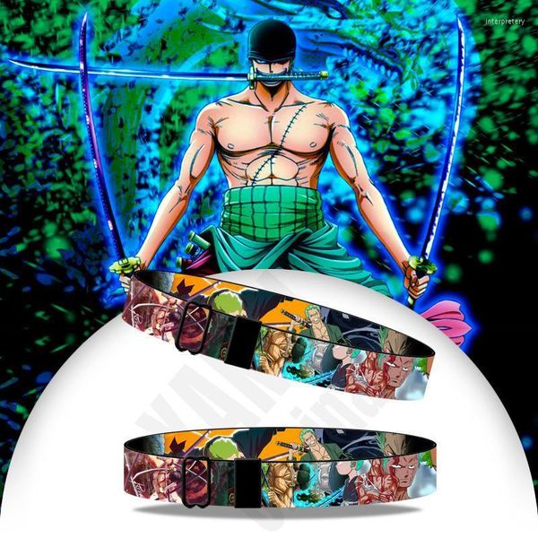 Bracelets de charme Coleção de anime japonês de pulseira One peça Roronoa Zoro Bracelet para adulto e infantil INTE22