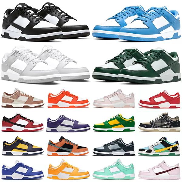 

mens womens sport shoes low panda chunky dunky grey fog unc varsity green glow valentines day michigan kentucky university red court purple