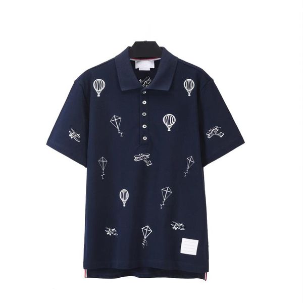 

men's polos fashion brand men's casual shirts luxury embroidered design women's short sleeves original couple famo, White;black