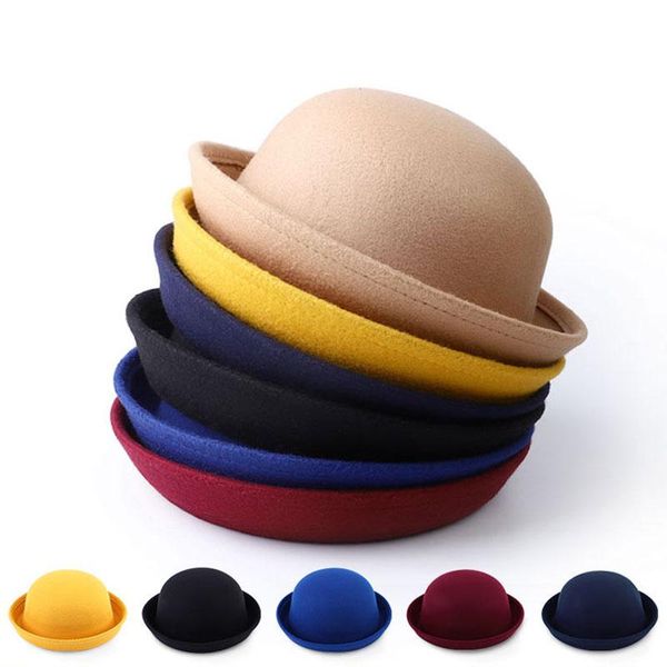 

berets 2022 fall winter fashion warm wool felt women's fedoras hats retro vintage animal cap not deformed caps for women, Blue;gray