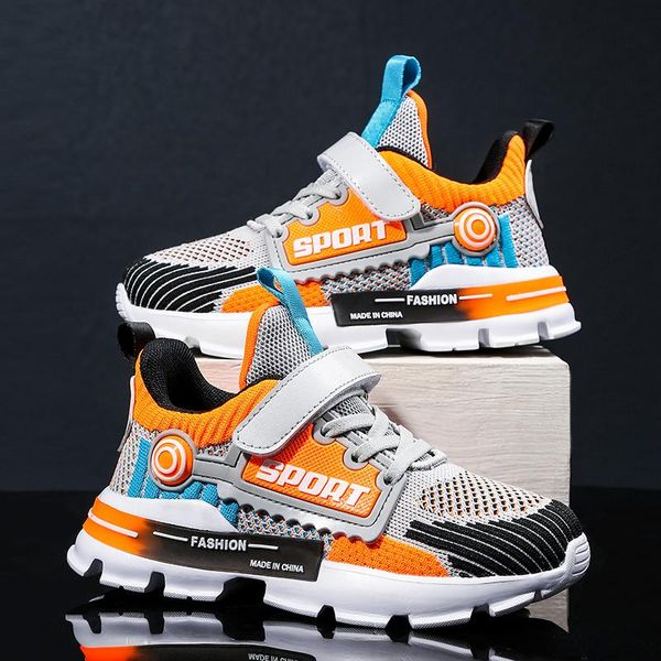 

spring autumn kids shoes boys sneakers breathable patchwork hook sport running children shoes girls casual sneakers size 28-39 210268q, Black