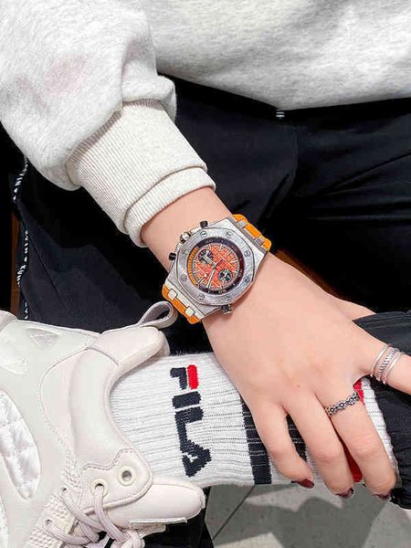 

luxury mens mechanical watch roya1 0ak tritium gas ten brands wormhole concept tide swiss es brand wristwatch, Slivery;brown