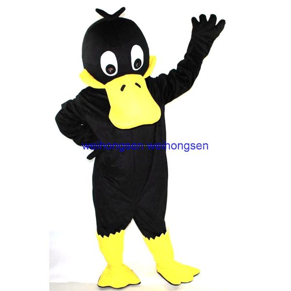 Costume della bambola della mascotte Rapid Make real picture Syflyno Costume della mascotte dell'anatra nera adorabile adulto Natale Halloween Outfit 320