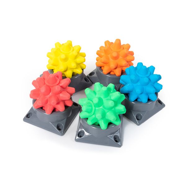 PVC Spiky Massage Ball Ganzkörpermassagegerät Langlebiger Triggerpunkt Hand Fuß Schmerzlinderung Plantarfasziitis Reliever Igel Sport Fitness