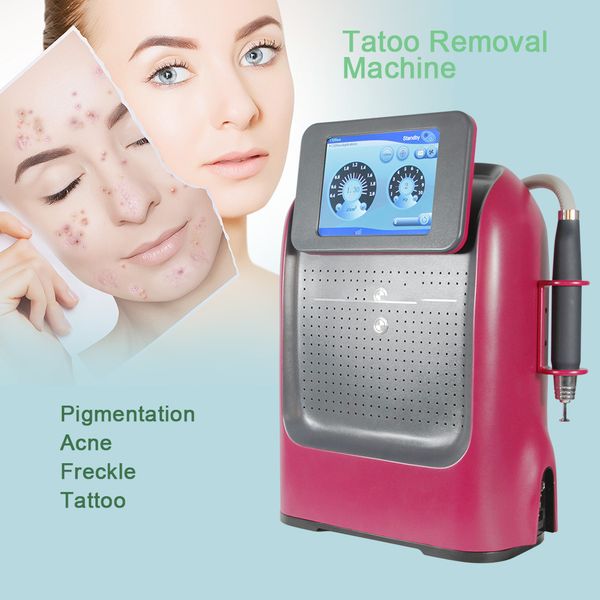 Macchina per picosecondi portatile nd yag da 1200 W di grande potenza 532 755 1064nm rimozione del tatuaggio della bambola nera pico laser per il ringiovanimento della pelle spot q switch con apparecchiature per il trattamento dell'acne