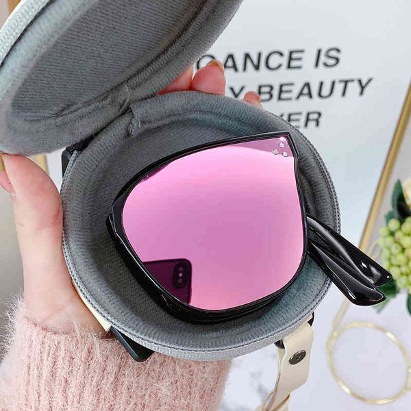 

22 sunglasses folding generations summer new fashion sunglasses versatile gm, White;black