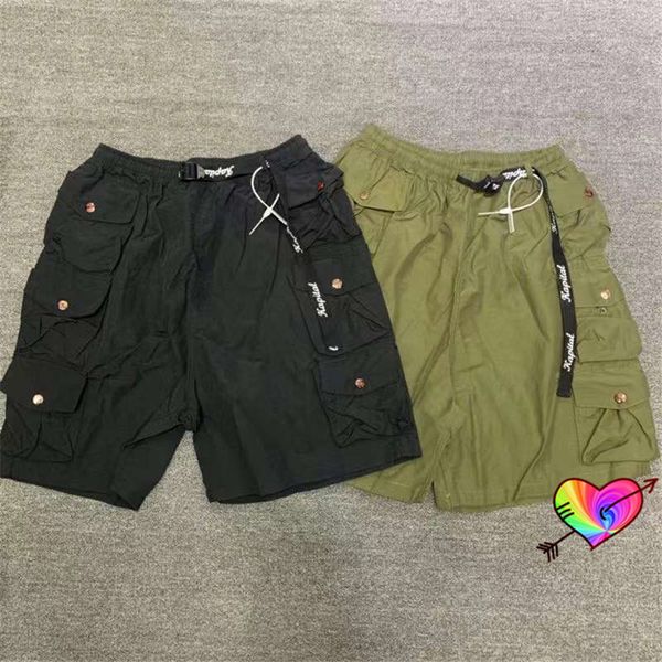 

2022 multiple pockets shorts men women 1 shorts black green breechcloth