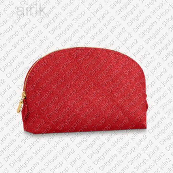 

m69414 cosmetic pouch pm gm designer women makeup beauty case toiletry toilet pouch dopp kit jewelry lipstick bag empreinte embossed leather