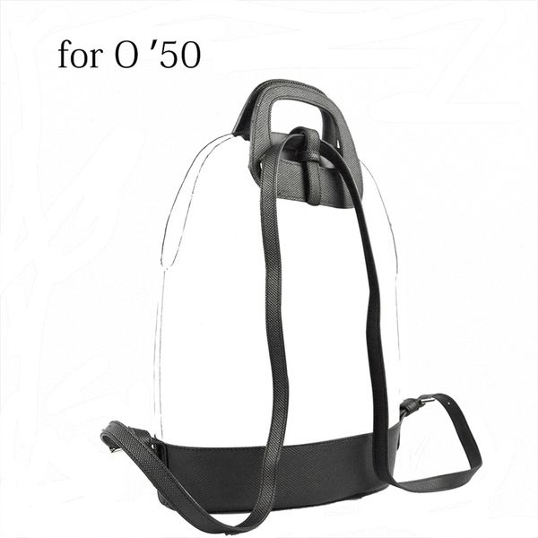 Nova fivela oblonga alça oblong slim pu fuckle strap backpack kit de mochila conjunto conjunto para obag 50 o saco 50 210302