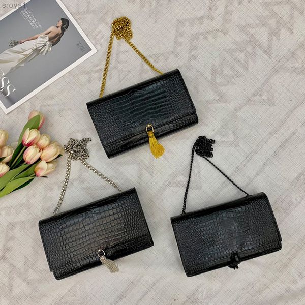 

women luxurys designers bags 2021 caviar skin chain handbags fashion luxury designer handbag solid pure color tassel crossbody bag genuine l