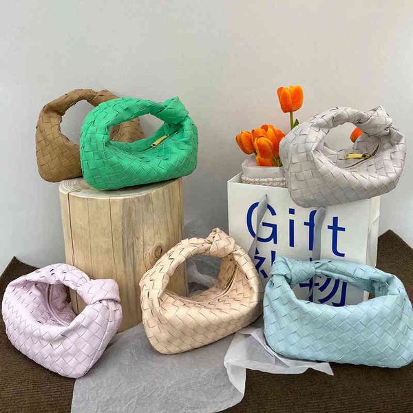 

classic famous brand designer style women handbag fashion woven lady's bag cowhide leather hobos220506