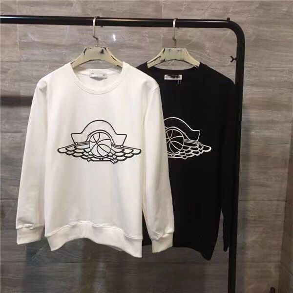 

2022 designer european men's and women's sweater warm hooded sweater retro classic luxury letter embroidery crew neck comfortable, White;black