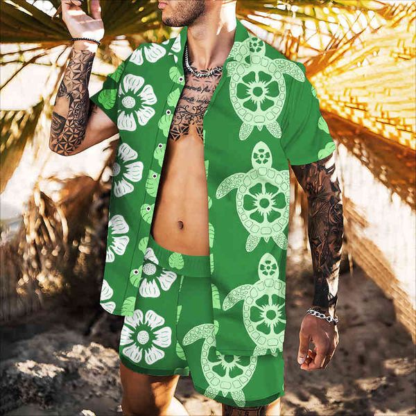 

2022 new summer short sleeve floral jacket shirt 3d print men and women hawaiian beach vacation fashion leisure loose trend y220411, White;black
