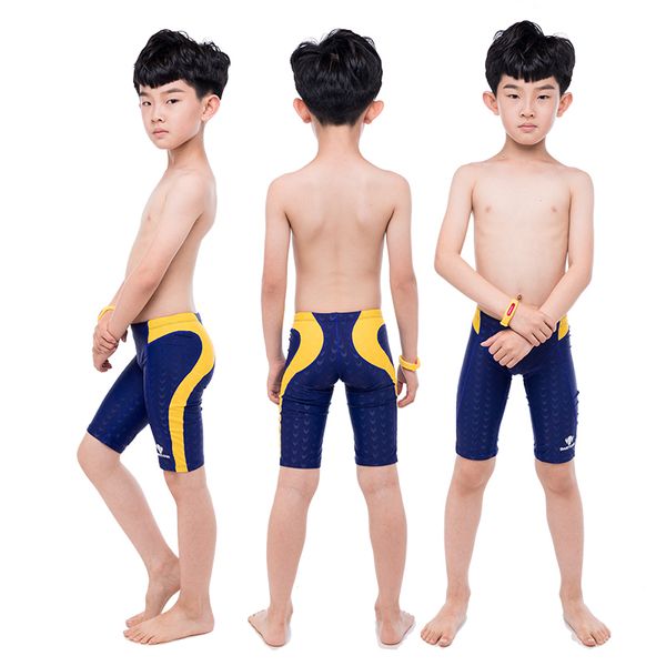 Fanceey profissional crianças troncos de natação para menino maiô crianças meninos swimwear troncos de natação dos homens calções de banho maiô 220509