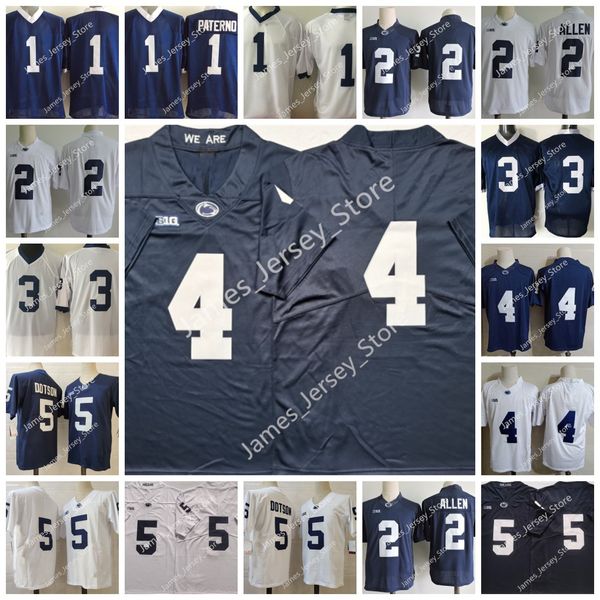 

4 ricky slade jersey joe paterno 5 jahan dotson 2 marcus allen jersey 3 parker washington penn state nittany lions college football jerseys, Black