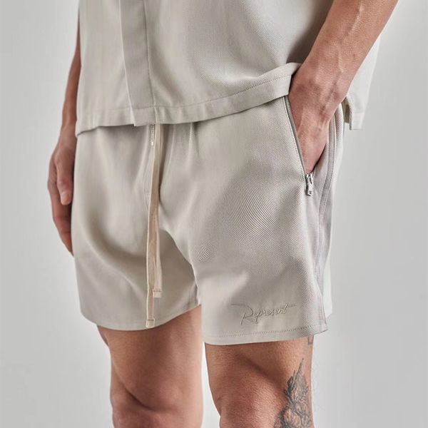 

embroidered letterings shorts black ivory grey green casual summer shorts men women hip hop streetwear mg220234, White;black