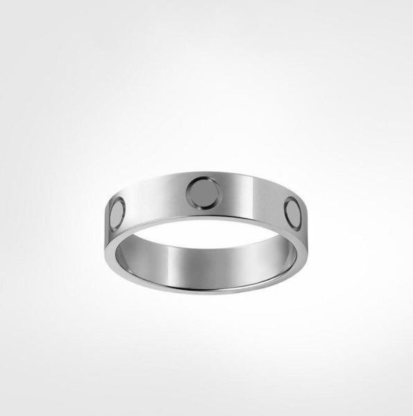 

2022 gold silver love ring men and women rose gold jewelry for lovers couple rings gift size 5-11 high jer