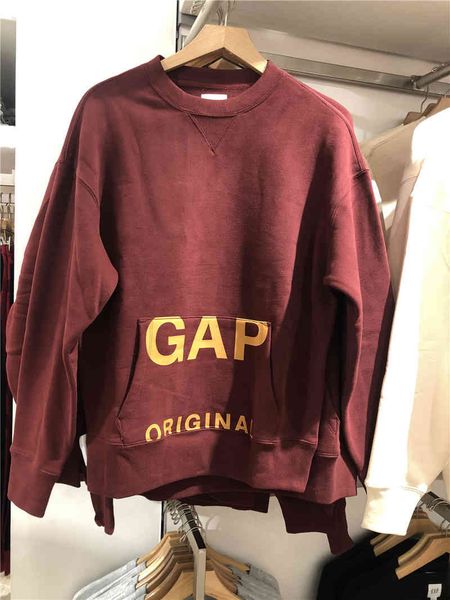 

brand hoodie gap men's 2021 new carbon soft ground fleece sweater trend casual autumn 627531 ugjb, Black