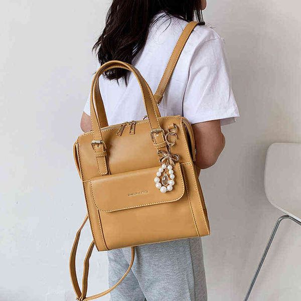 

traveling bags for women multi-purpose women's backpack small ladies leather bags for woman fashion bags backpack woman 220505