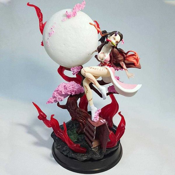 

huiya01 32cm anime gk my girl demon slayer kimetsu no yaiba kamado nezuko pvc action figure toy statue collectible model doll gift q0722