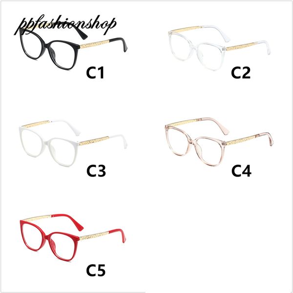 Óculos de designer de molduras ópticas para mulheres moda vintage óculos planos retro unissex yewear 2022 preto