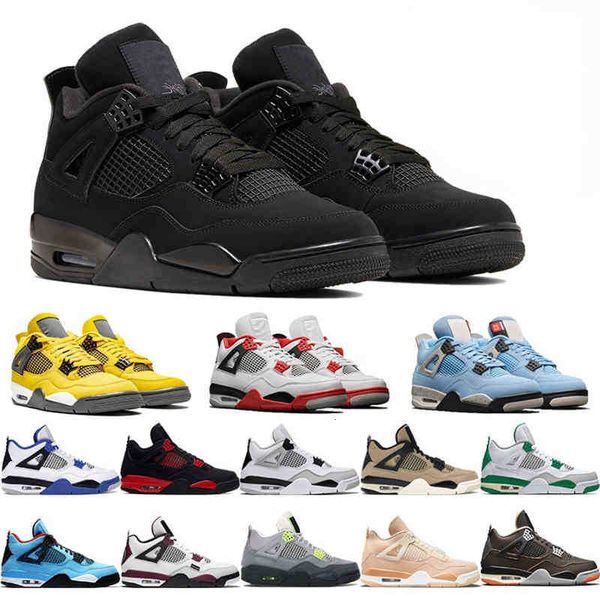 

jordam with box black cat tour yellow 4 4s basketball shoes men women sneakers university blue cactus jack shimmer sp pine green fire red