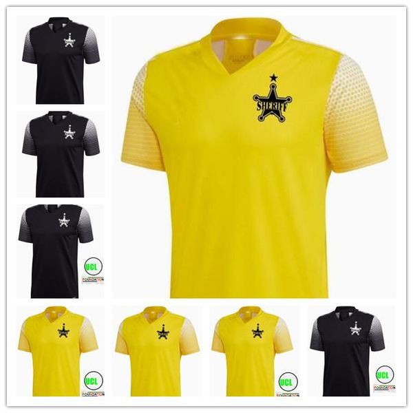 

21/22 sheriff tiraspol soccer jerseys home away 2021 2022 moldova camisetas de fÃºtbol hansel zapata frank castaÃ±eda luvannor boban nikolov f, Black;yellow
