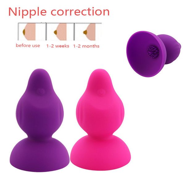 Silikon Nippel Vibrator Sucker Brust Massager Vakuum Pumpe Enlarger Enhancement Stimulator sexy Spielzeug Für Frauen Neue