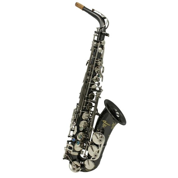 

new black nickle plated body nickel silver keys r54 alto saxophone with case