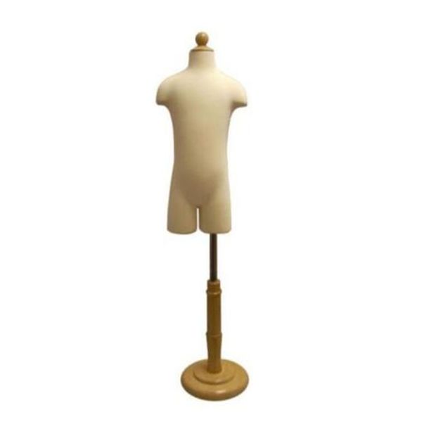 1-2 anos bebê meio torso child cho Child mannequins realista exibir com base de madeira circular vestidos flexíveis de pano, xiaitexitles m00088a