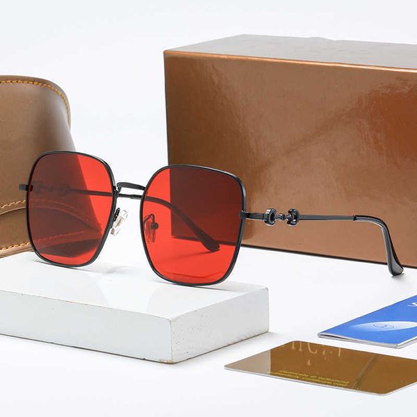 

summer famous sunglasses oversized flat ladies sun glasses chain women square frames fashion designer with packaging boxes, White;black