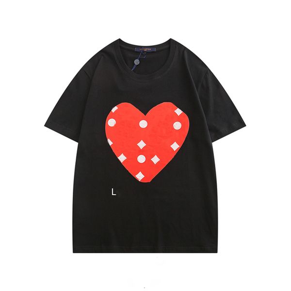 

children's kids boys play t shirt designers white eyes big red peach heart printed summer male shirt tee commes fashion sports casual b, Blue